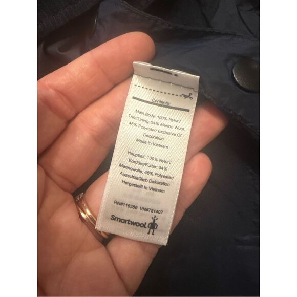 Smartwool Navy Blue Merino Sport Ultra Light Anorak Pullover Jacket Size Medium - Picture 5 of 7